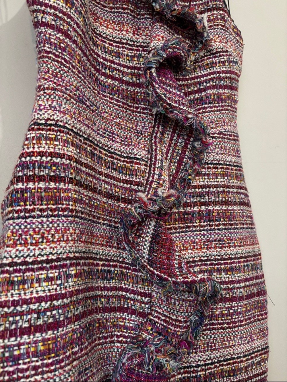 Adelyn Ray Tweed Ruffle Dress - Size S - Picture 3 of 11